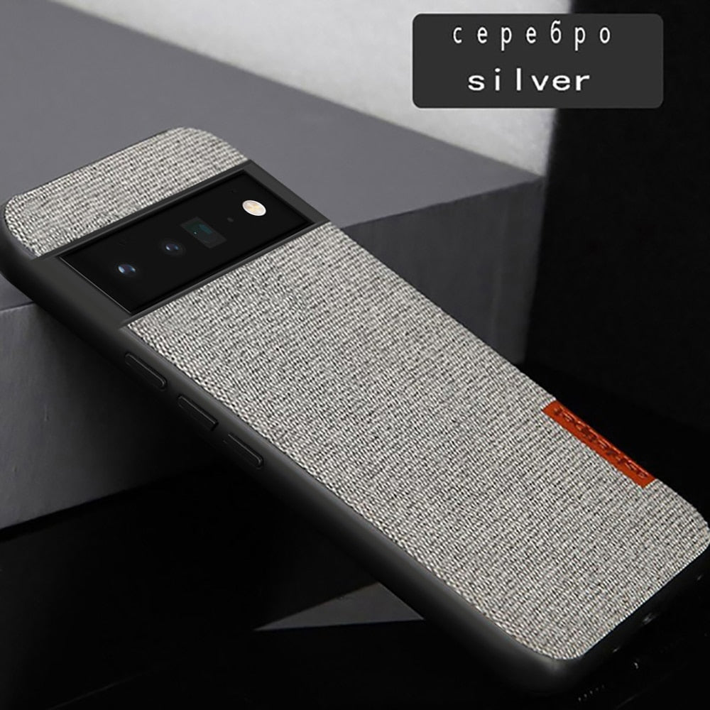 Canvas Leather Magnetic Cover Case For All Google Pixel 7 / 7 Pro Pixel 6  Pro Pixel 5 / 4
