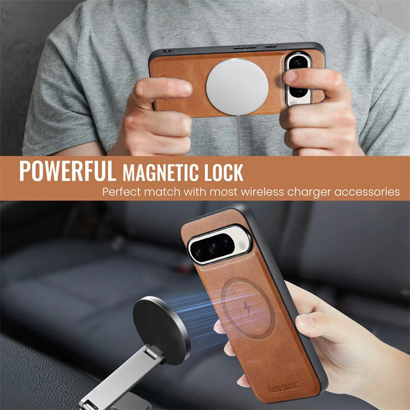 Magnetic Wallet Case with Stand For Pixel