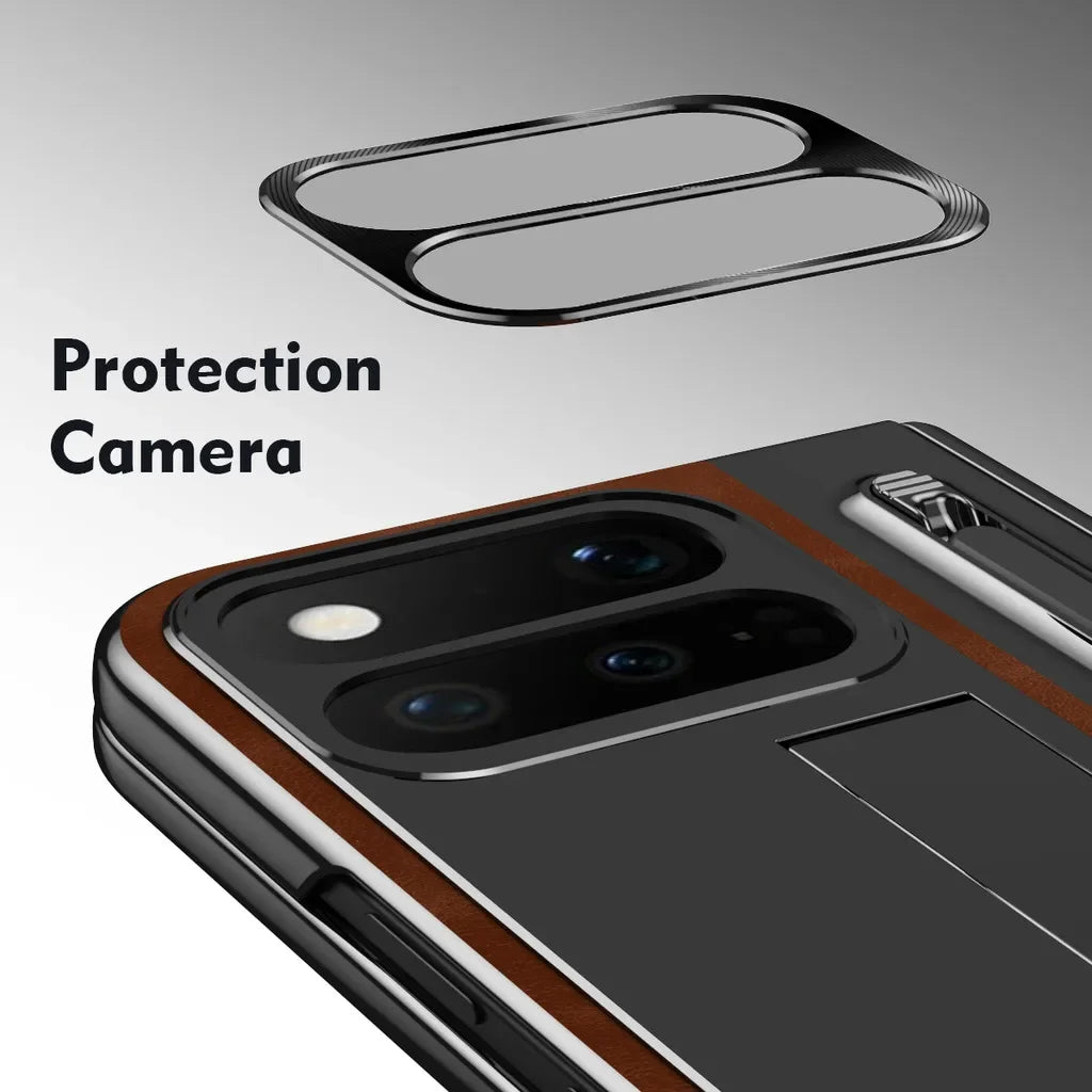 Vintage Leather Stand Case For Pixel Fold Series