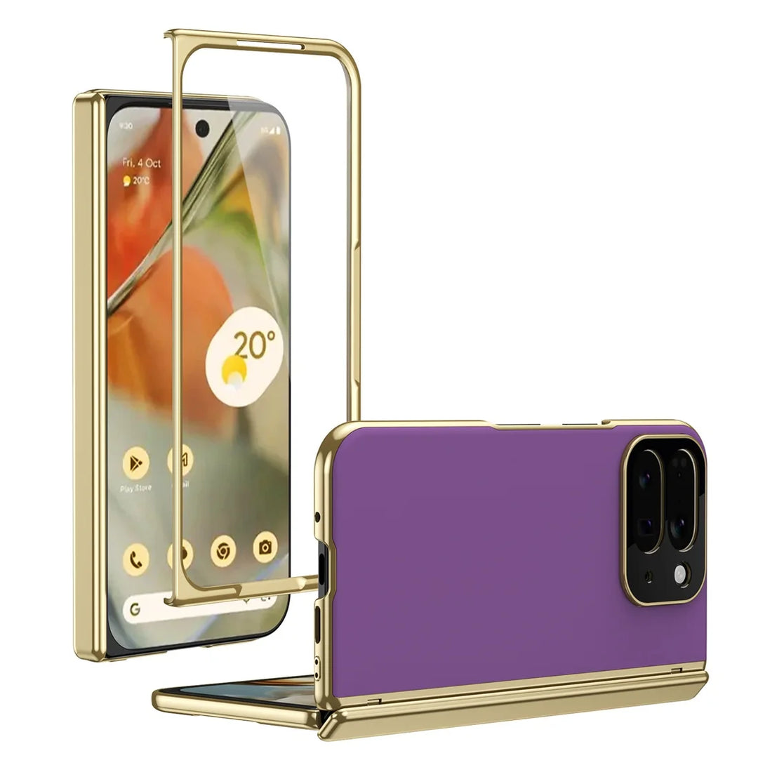 Magnetic Hinge Protection Case with Tempered Glass