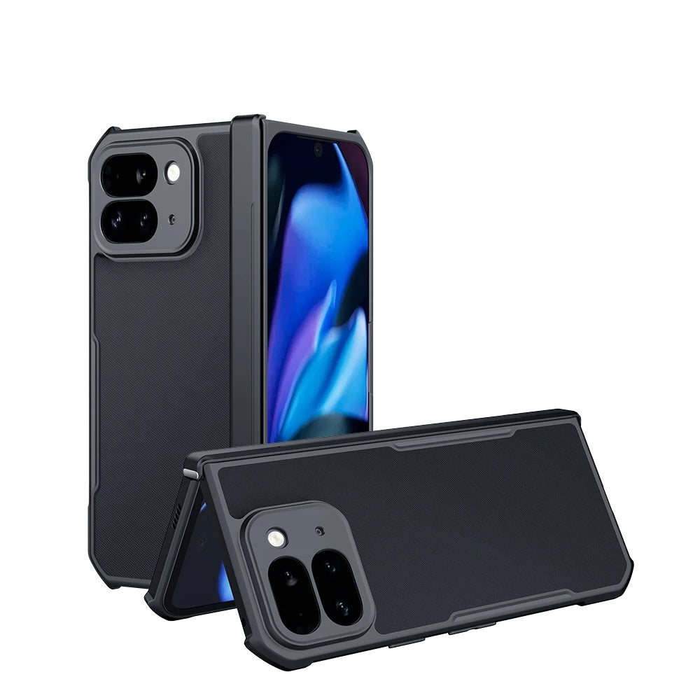 Hinge Covered Shockproof Case With Screen Protector