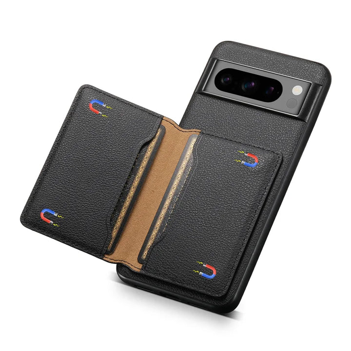 Leather Case with Card Holder For Google Pixel 8 Series