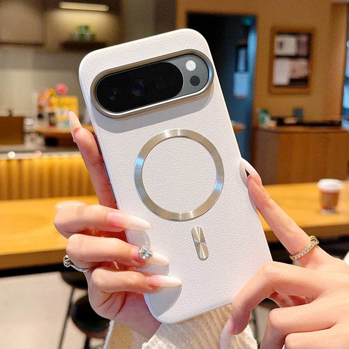 Shockproof Magnetic Leather Ring Case For Pixel Series