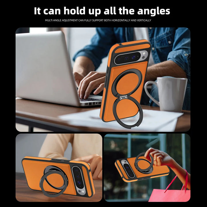Leather Ring Case with Stand