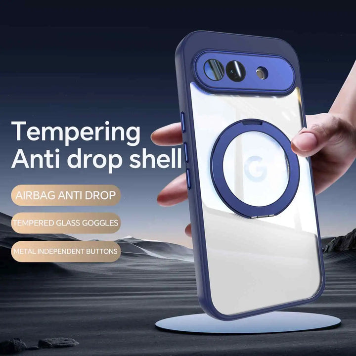 Magnetic Ring Clear Case with Stand For Pixel Series