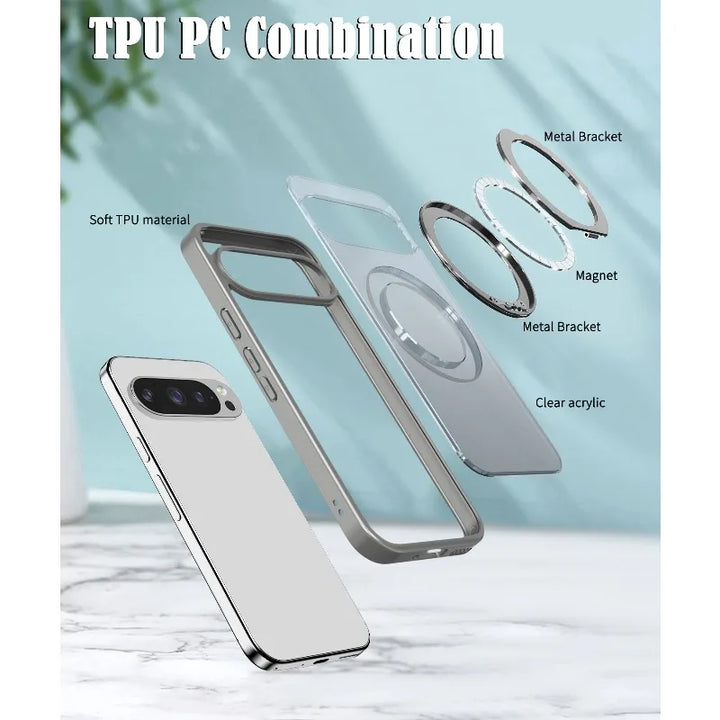 Clear Magnetic Ring Kickstand Case