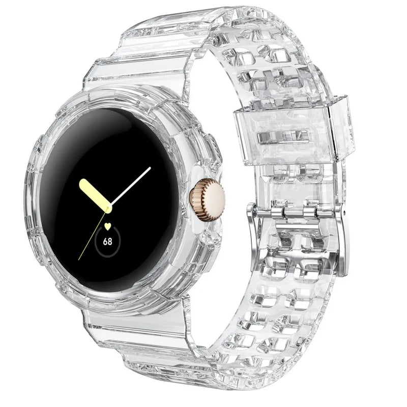 Clear Shockproof Strap Case for Pixel Watch