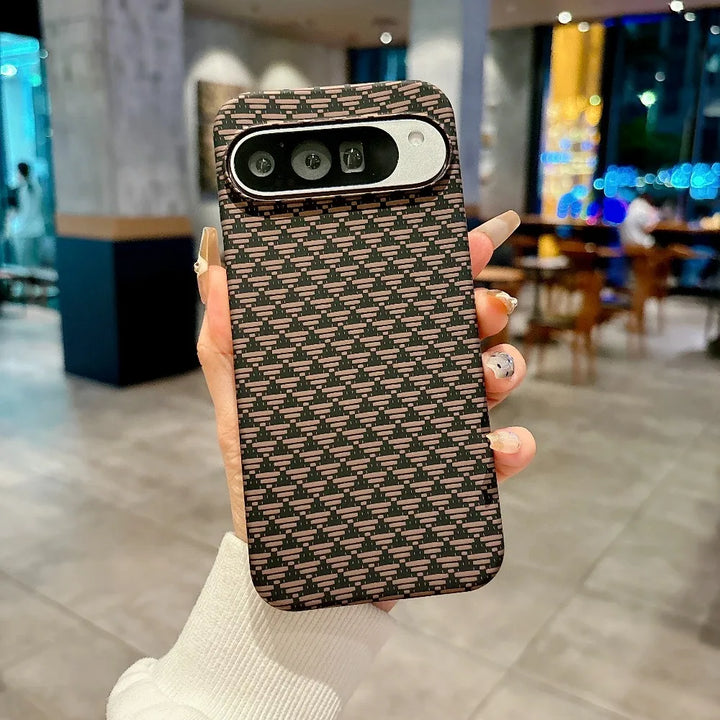 Carbon Fibre Texture Magnetic Case For Google Pixel