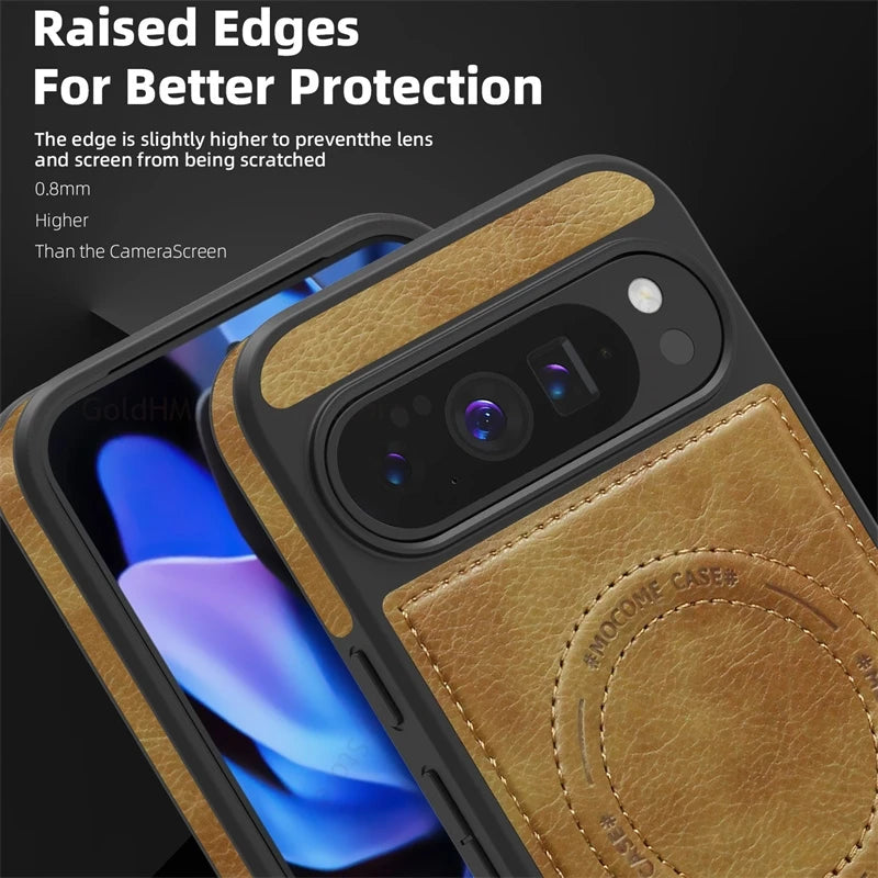 Magnetic Leather Case with Stand