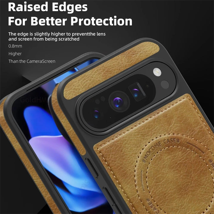 Magnetic Leather Case with Stand