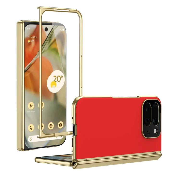Magnetic Hinge Protection Case with Tempered Glass