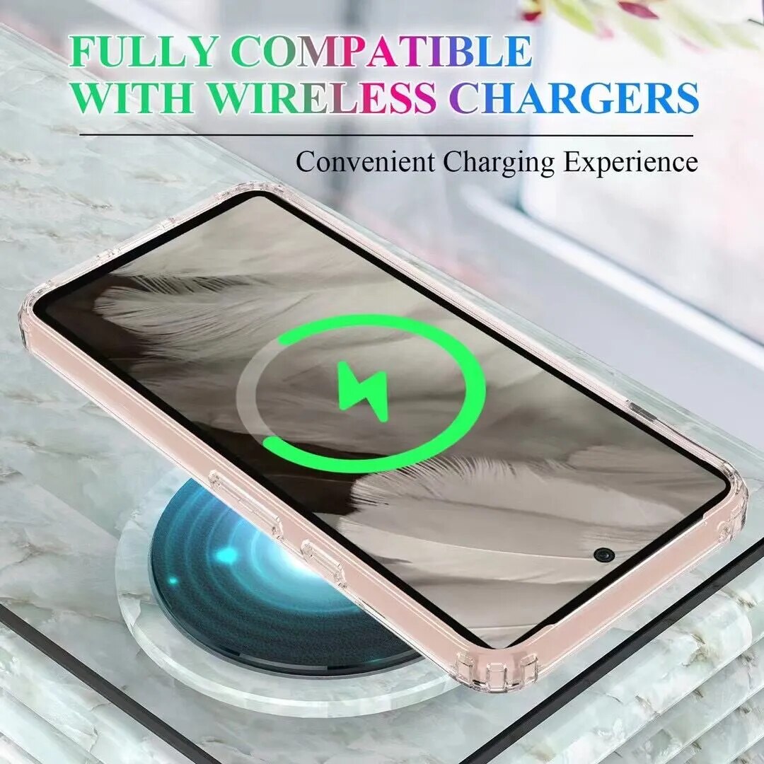 Transparent Magnetic Wireless charging Case For Google Pixel 8 Series - The Pixel Store