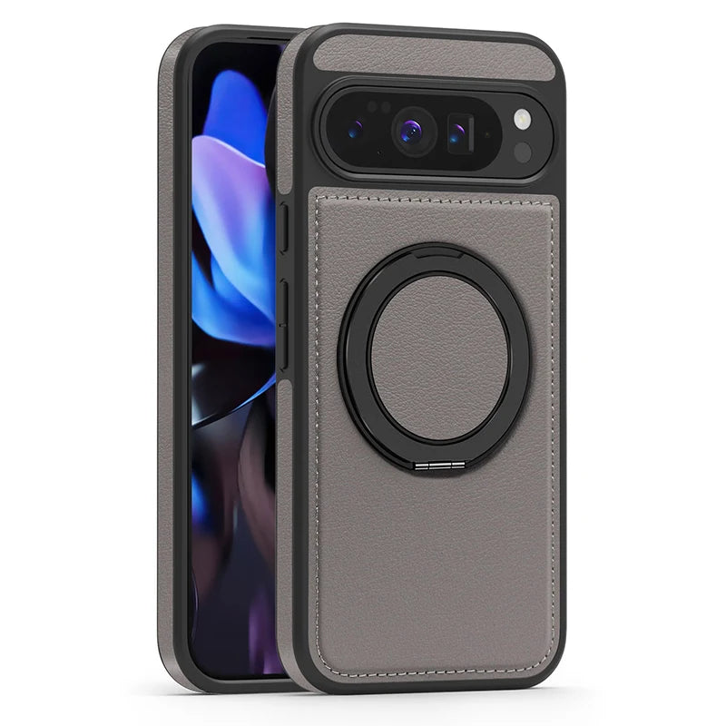 Leather Ring Case with Stand