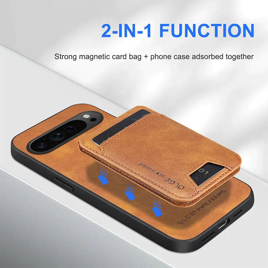 Magnetic Detachable Wallet Case For Pixel Series