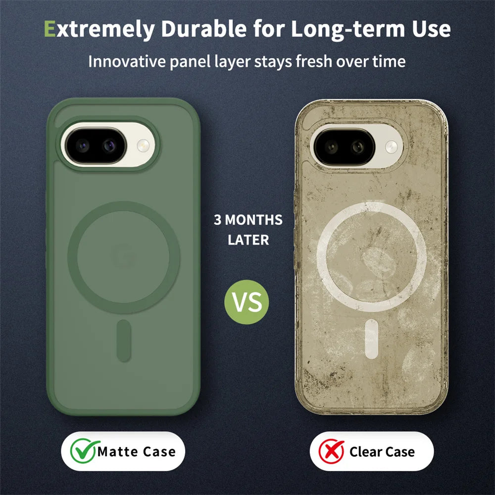 Magnetic Shockproof Matte Case For Pixel 10a