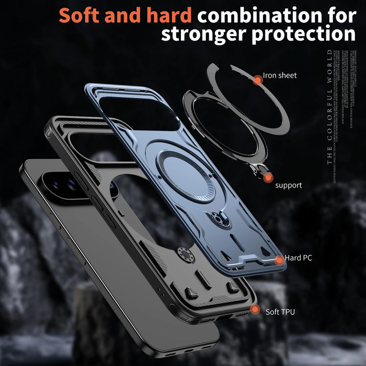 Rugged Magnetic Ring Stand Case for Pixel Series