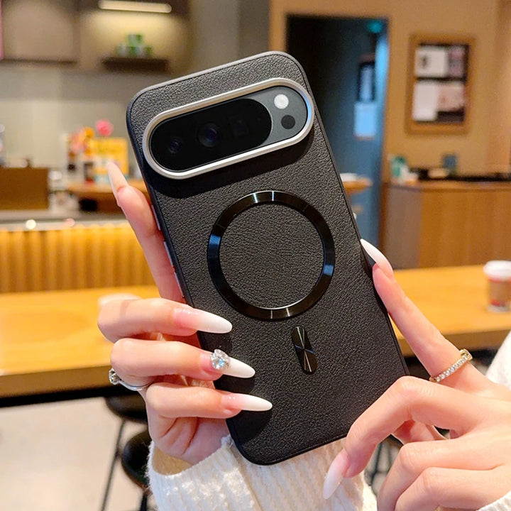 Shockproof Magnetic Leather Ring Case For Pixel Series