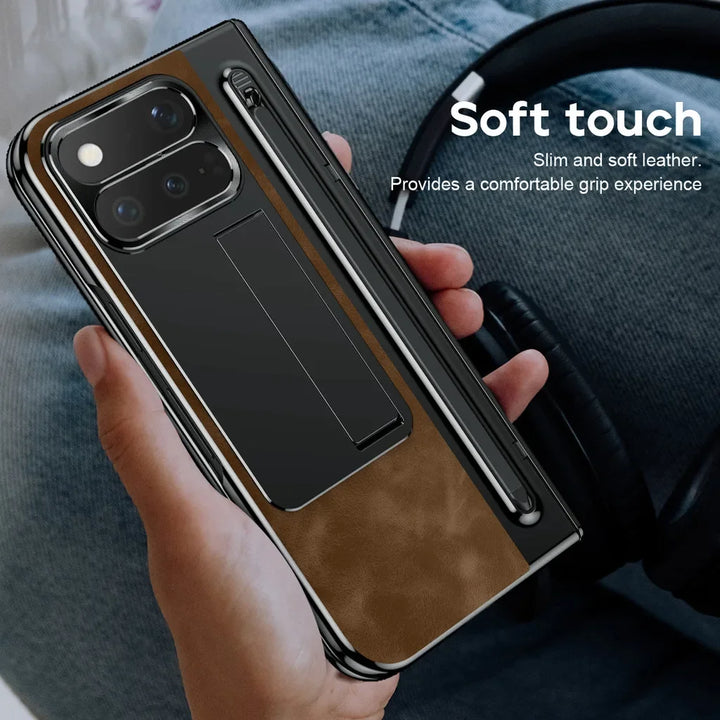 Vintage Leather Stand Case For Pixel Fold Series