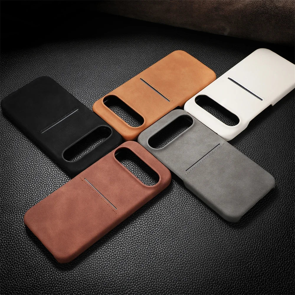 Premium Leather Card Holder Case - The Pixel Store