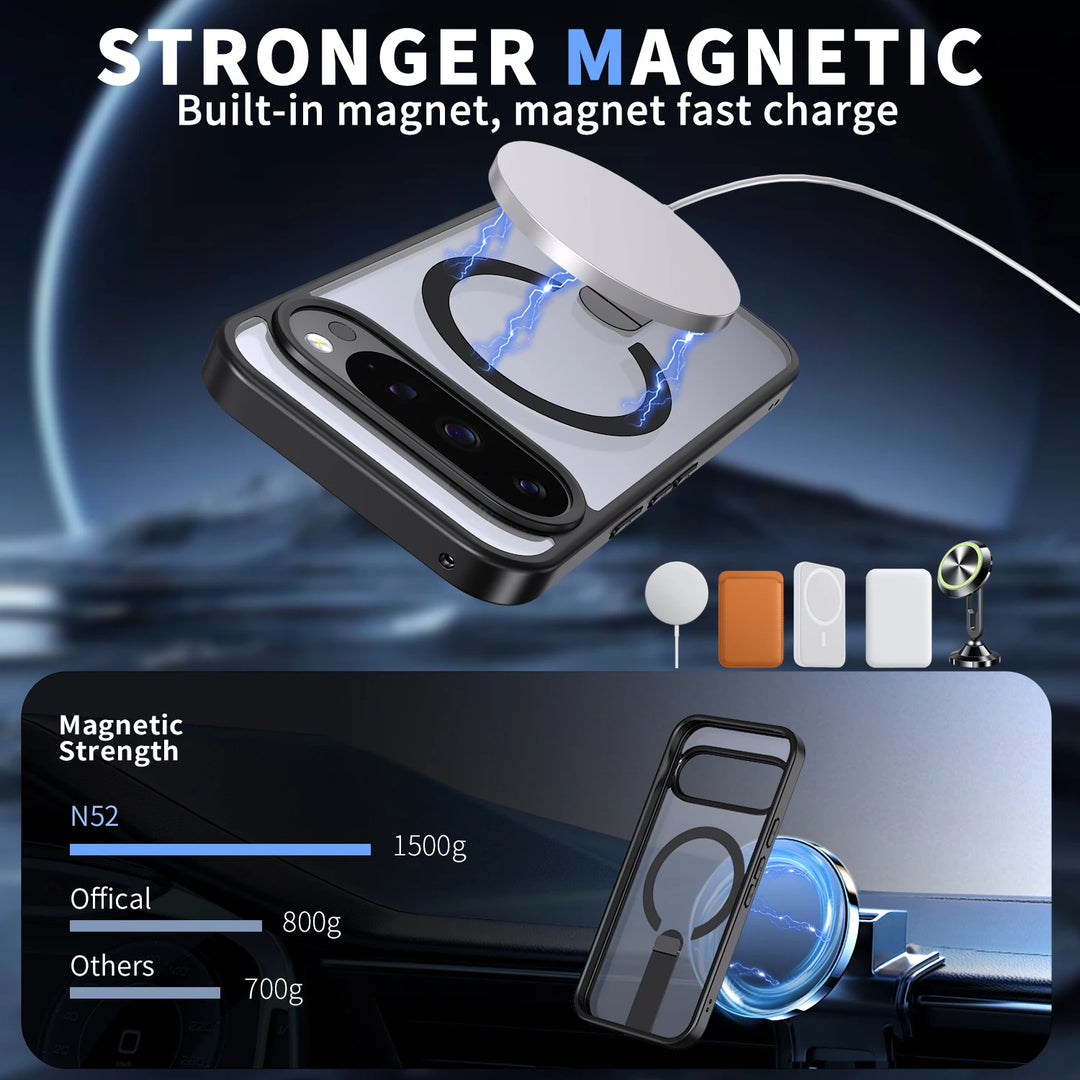 MagSafe Clear Kickstand Case - The Pixel Store