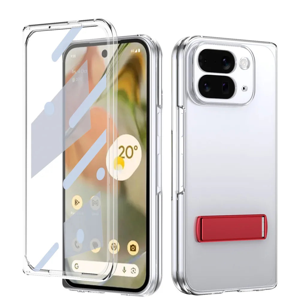 Clear Kickstand Case with Alloy Bracket