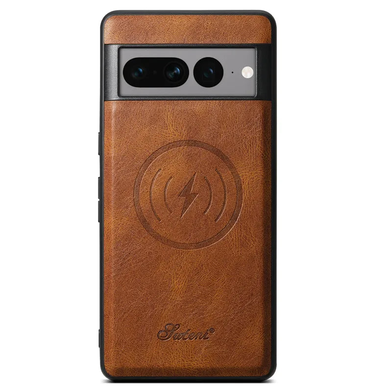 Magnetic Leather Case with Wallet For Google Pixel Series - The Pixel Store