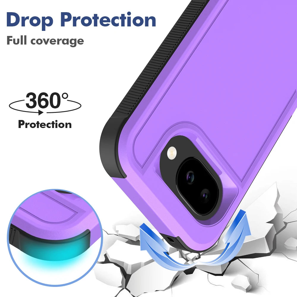 Rugged Armor Case with Grip For Pixel 10a