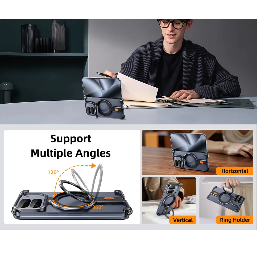 Aluminum Metal Case With 360°Rotation Stand