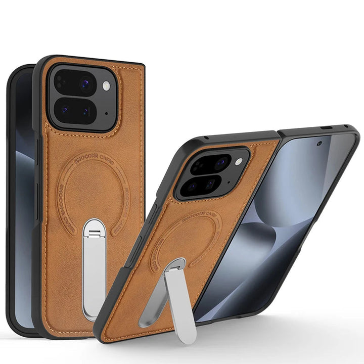 Magnetic Leather Case with Stand For Pixel Fold