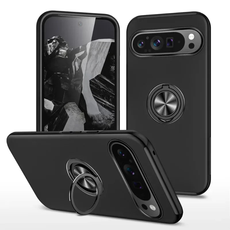 Magnetic Ring Stand Shockproof Case