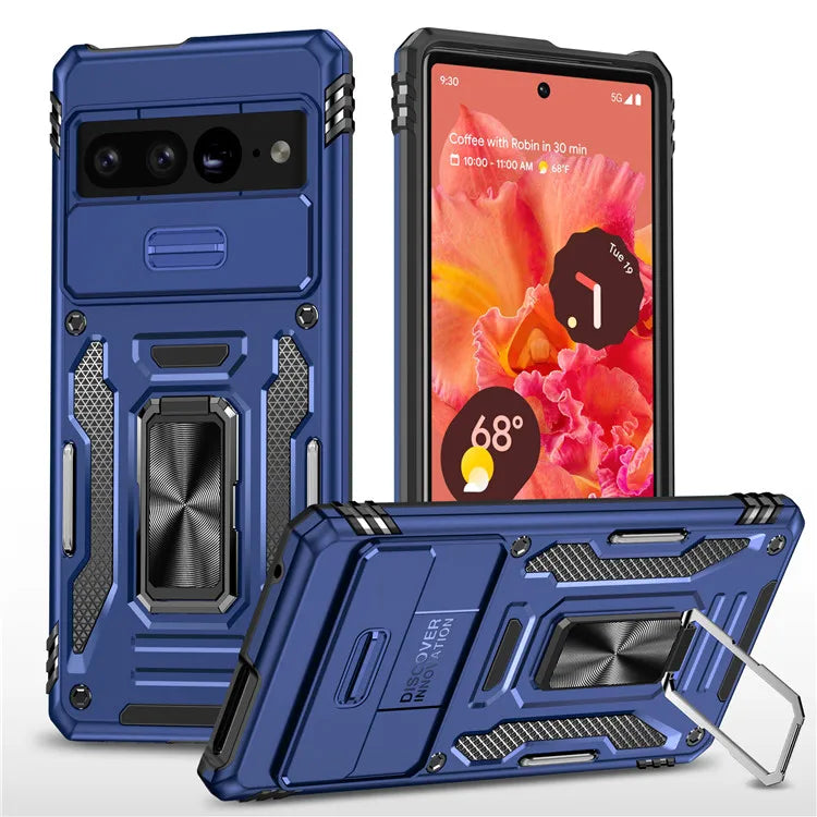 Rugged Armor Case with Camera Cover & Kickstand