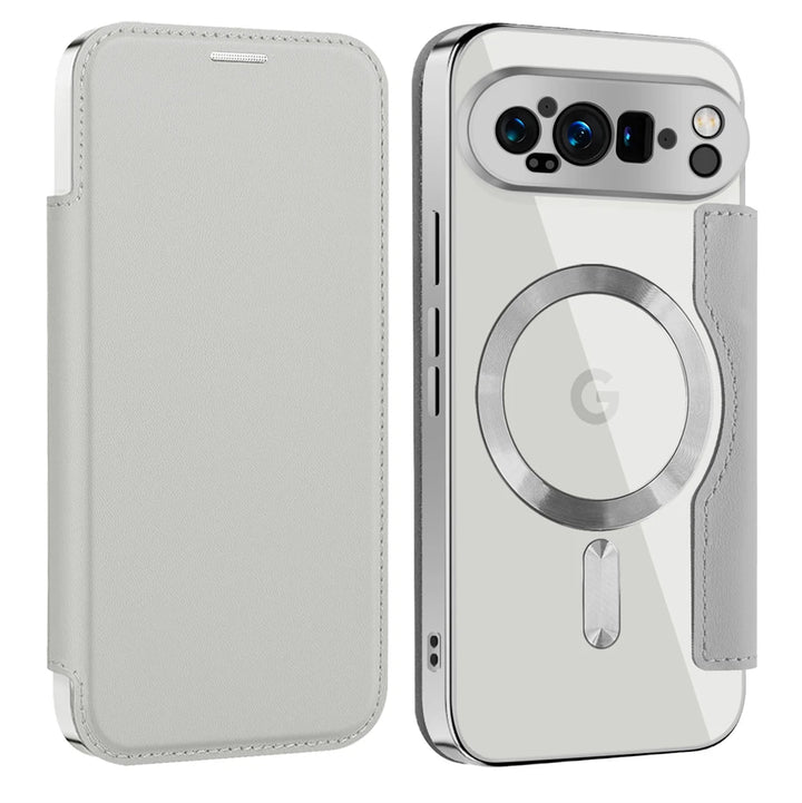 Leather Magsafe Case with Card Slot Holder For Pixel Series
