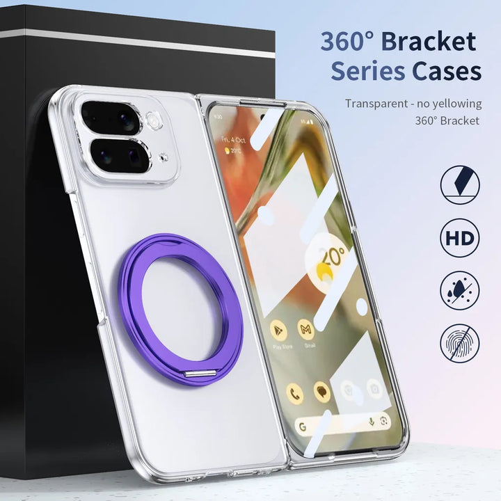 Clear Magnetic Ring Case with Kickstand