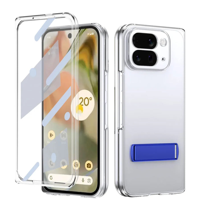 Clear Kickstand Case with Alloy Bracket
