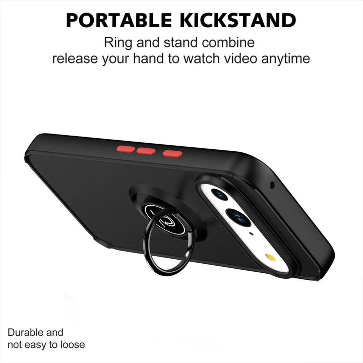Shockproof Ring Case with Kickstand
