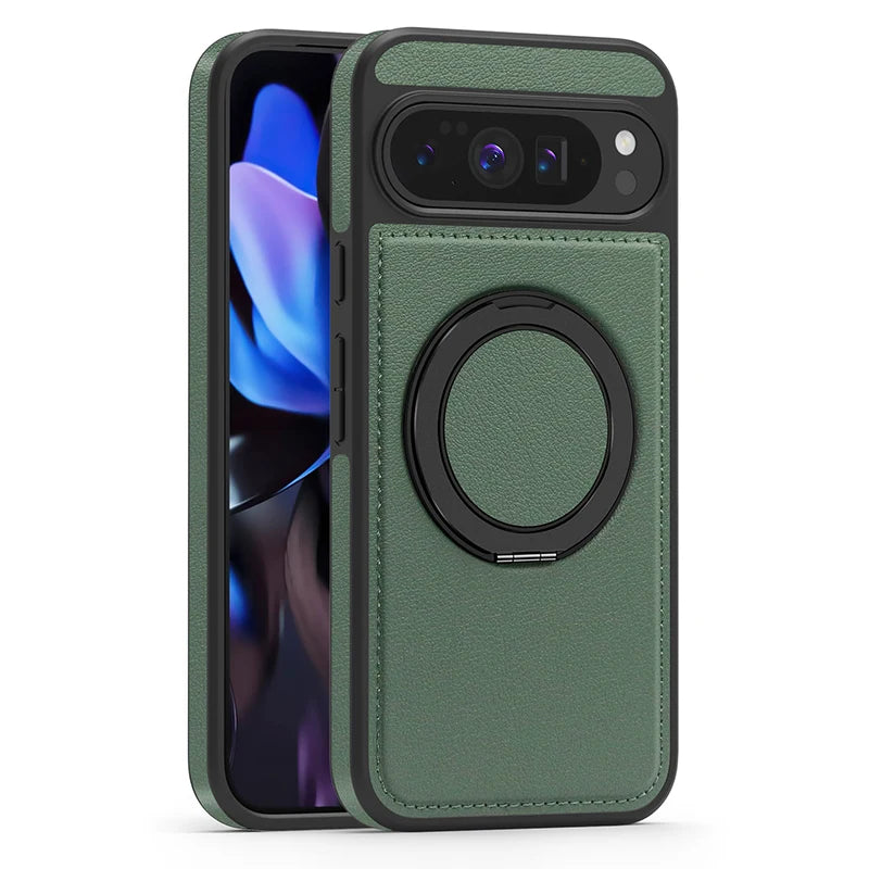 Leather Ring Case with Stand