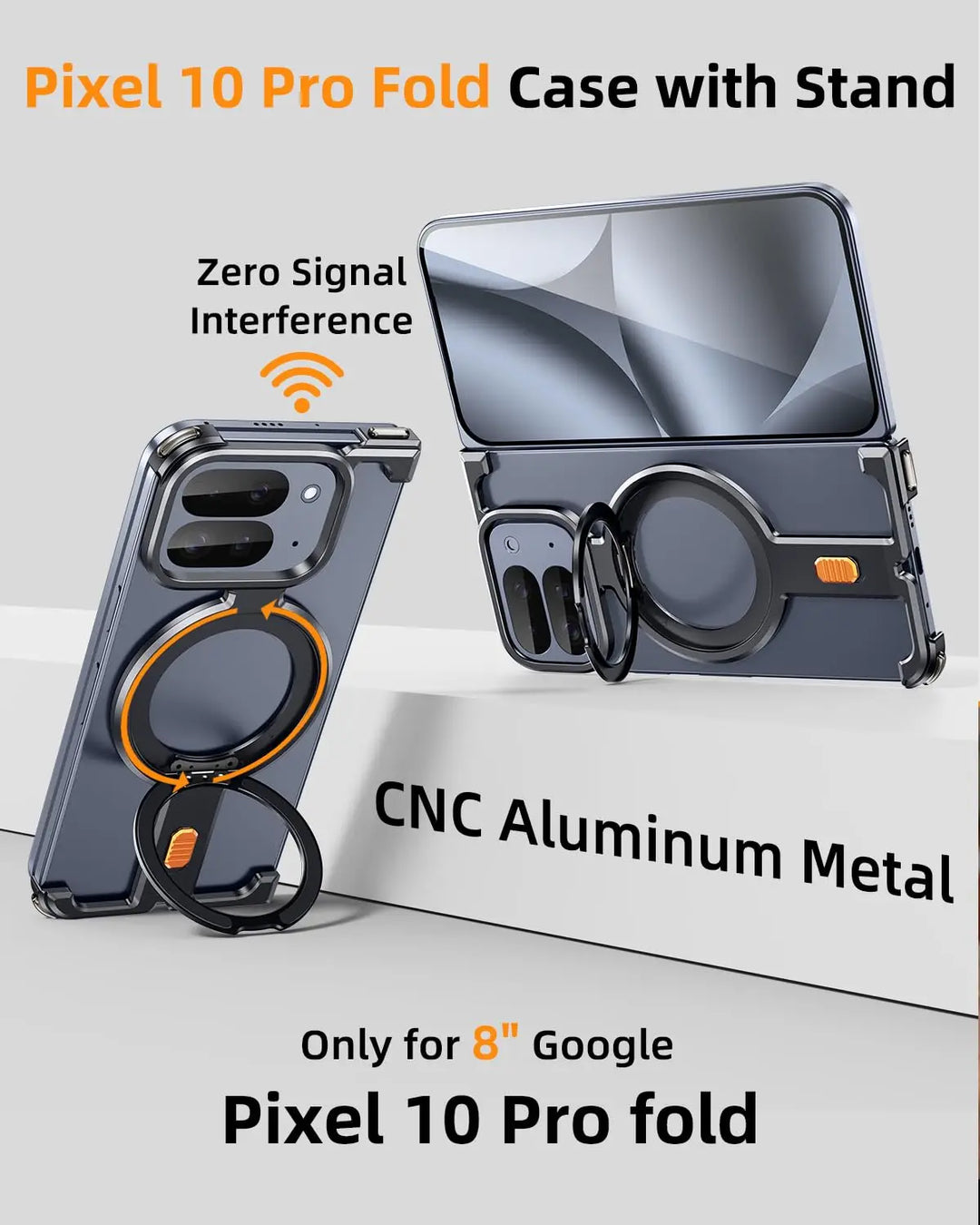 Aluminum Metal Case With 360°Rotation Stand