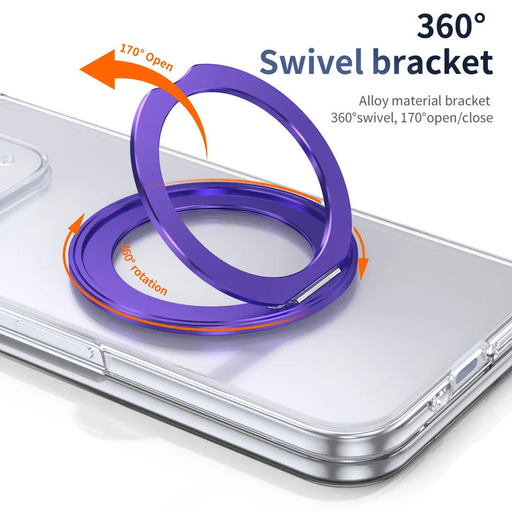 Clear Magnetic Ring Case with Kickstand