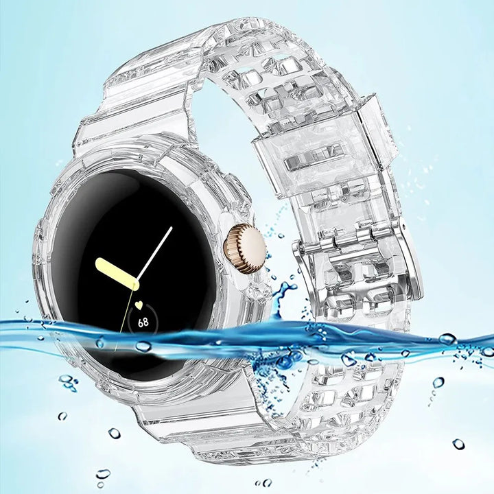 Clear Shockproof Strap Case for Pixel Watch