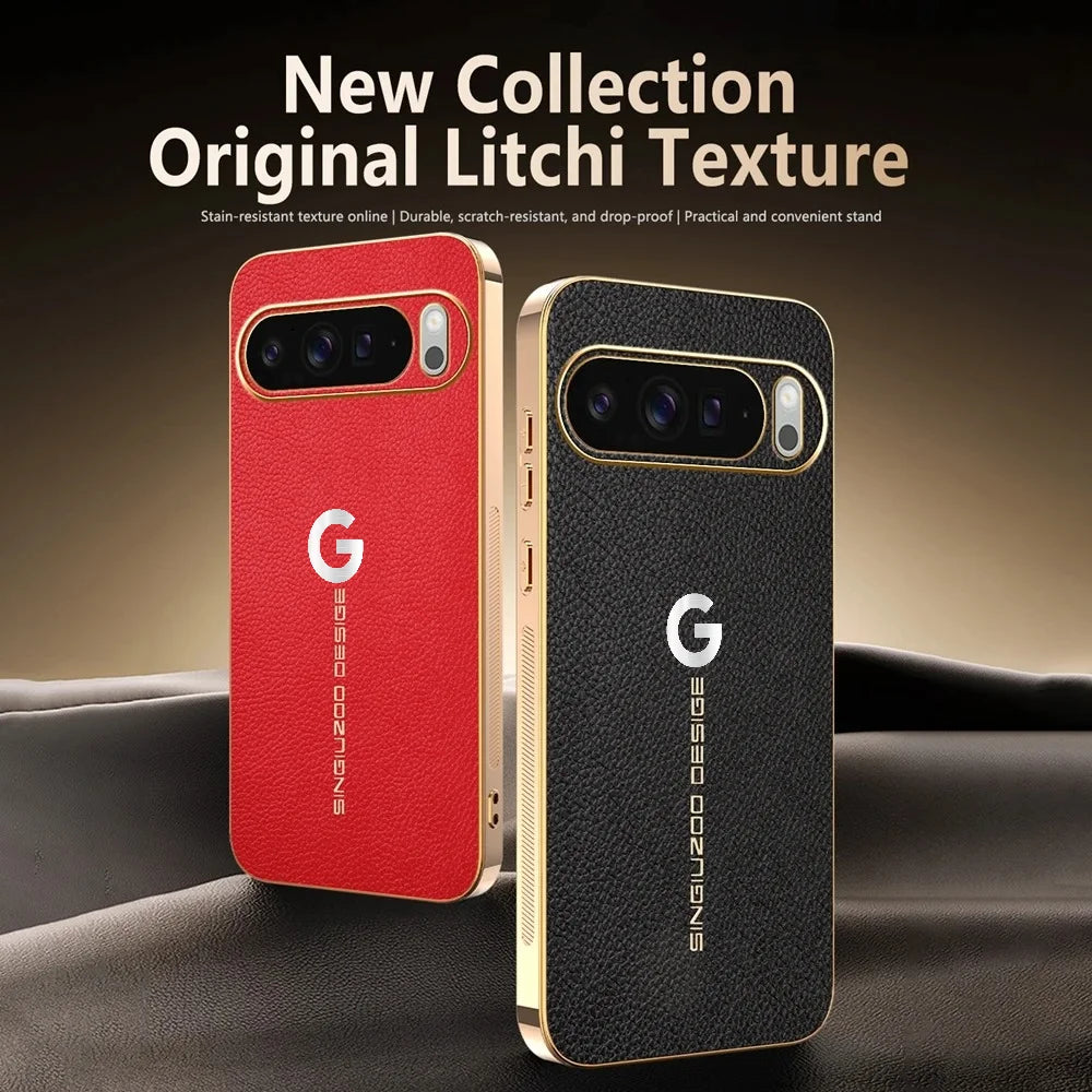 Luxe Leather Armor Case For Google Pixel