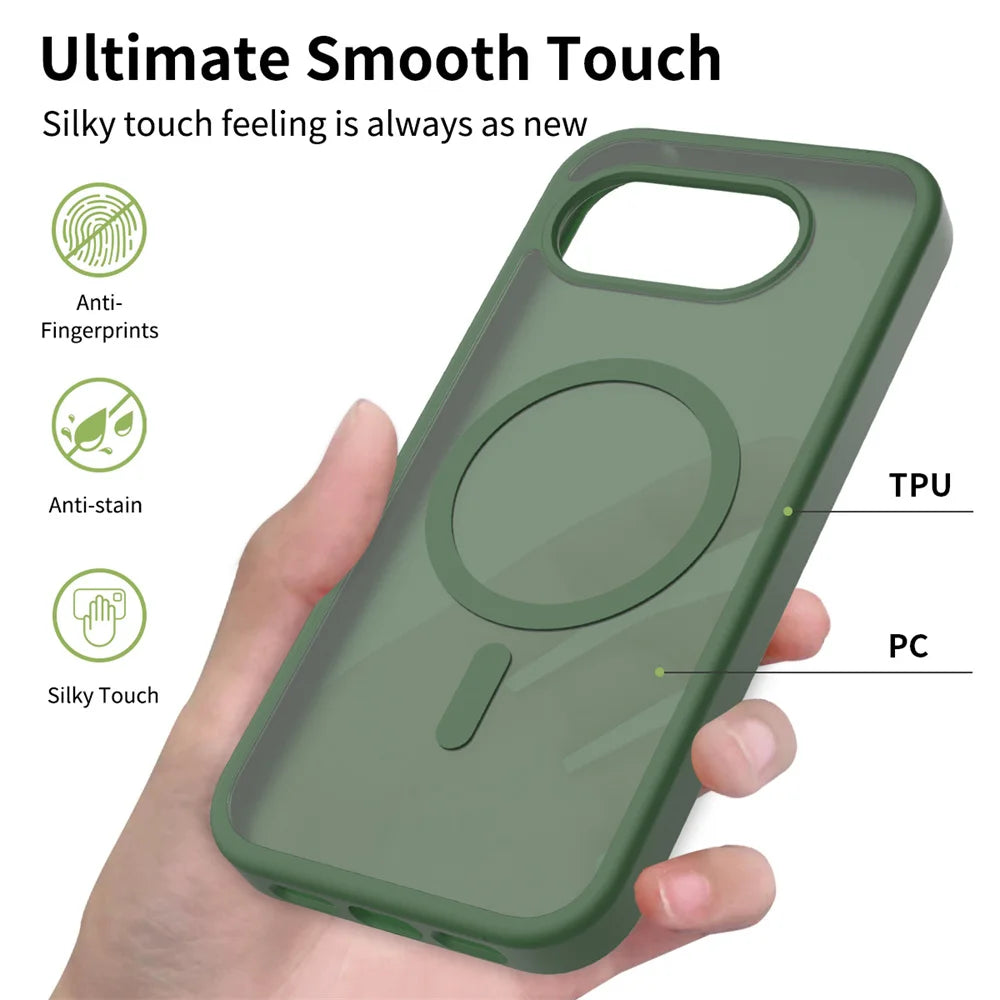 Magnetic Shockproof Matte Case For Pixel 10a