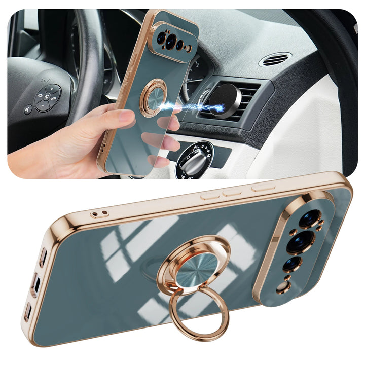 Luxury Magnetic Ring Holder Case
