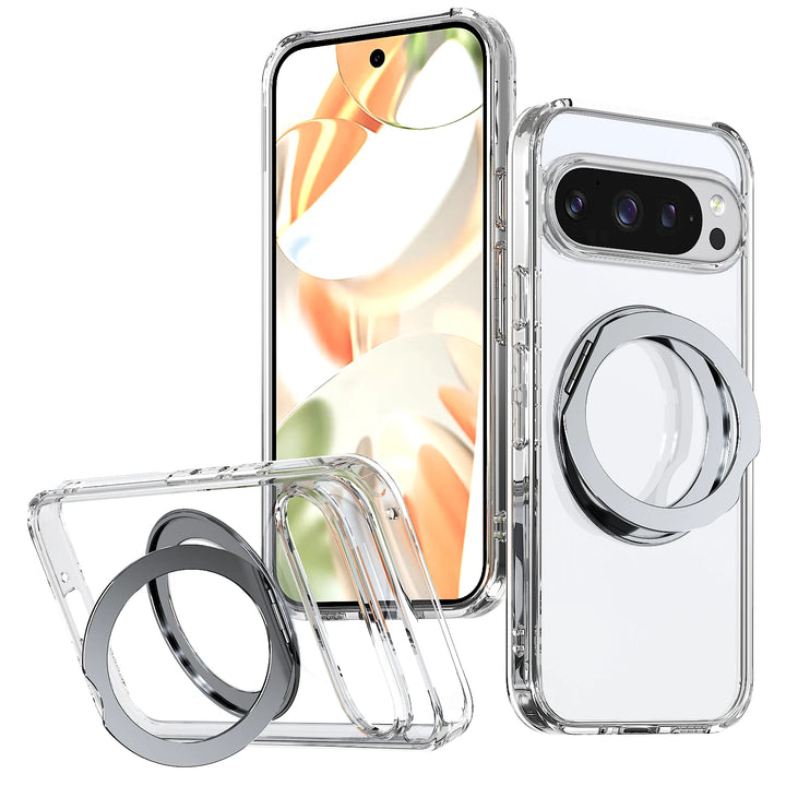 Clear Magnetic Ring Kickstand Case
