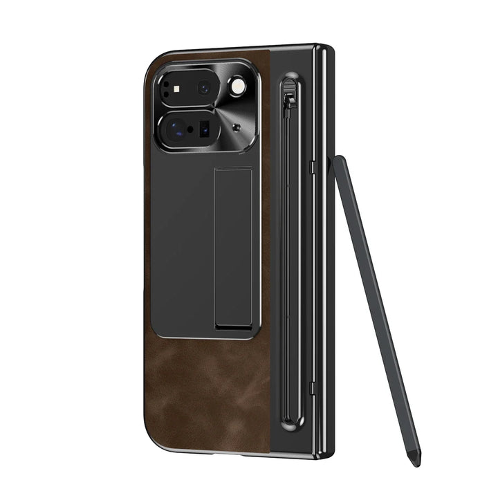 Leather Case With Pen For Pixel 10 Pro Fold - The Pixel Store