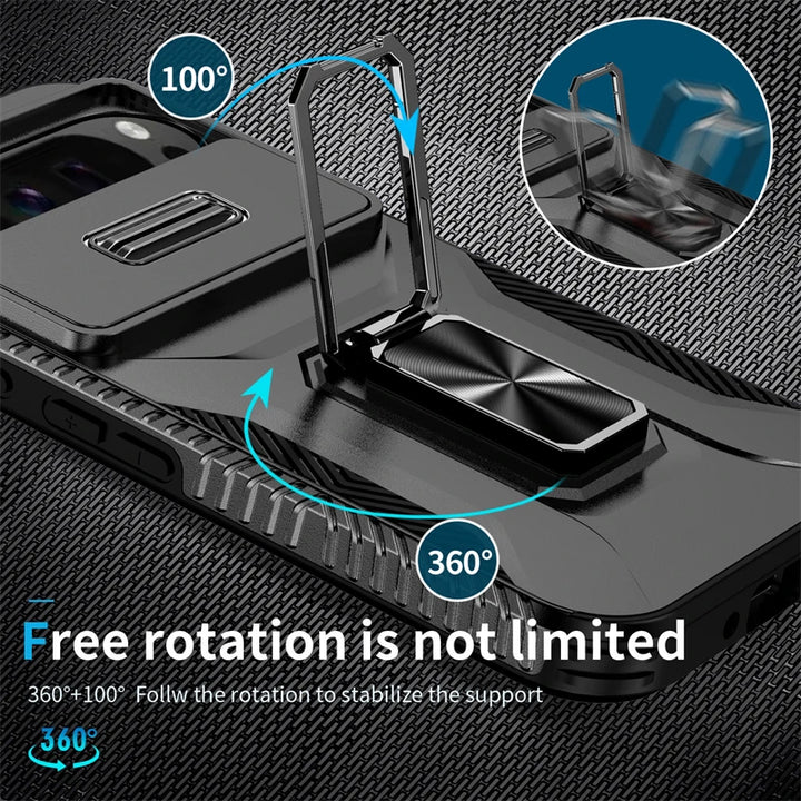 Rugged Armor Case with Camera Cover & Stand