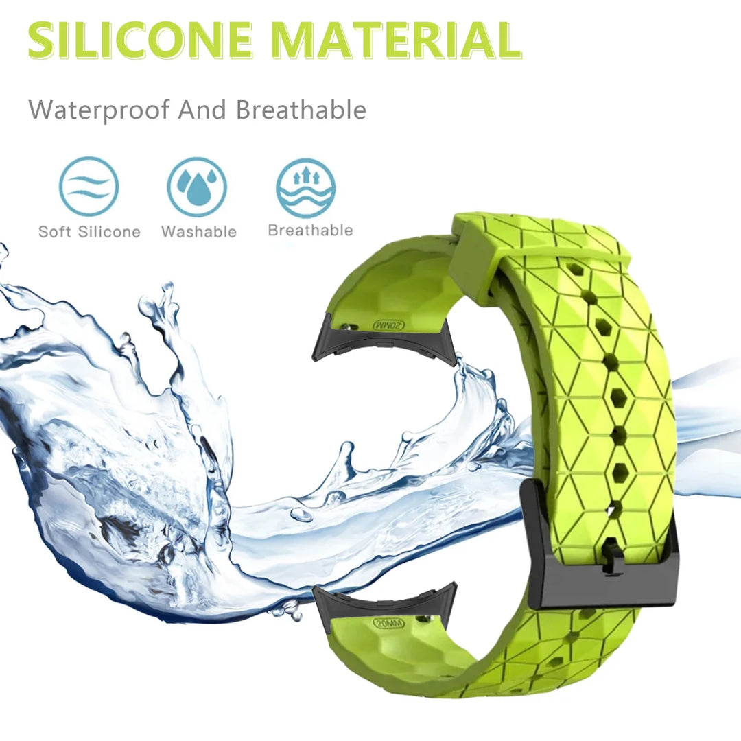 Geometric Silicone Band