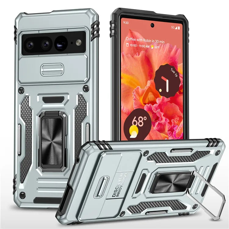 Rugged Armor Case with Camera Cover & Kickstand