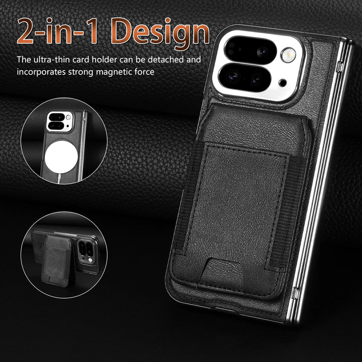 Leather Wallet Case with Stand & Card Holder