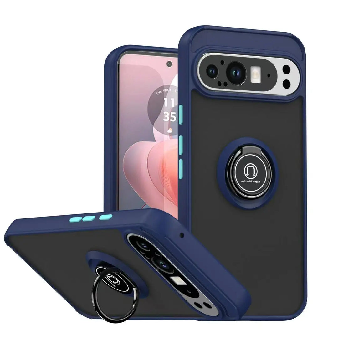 Shockproof Ring Case with Kickstand