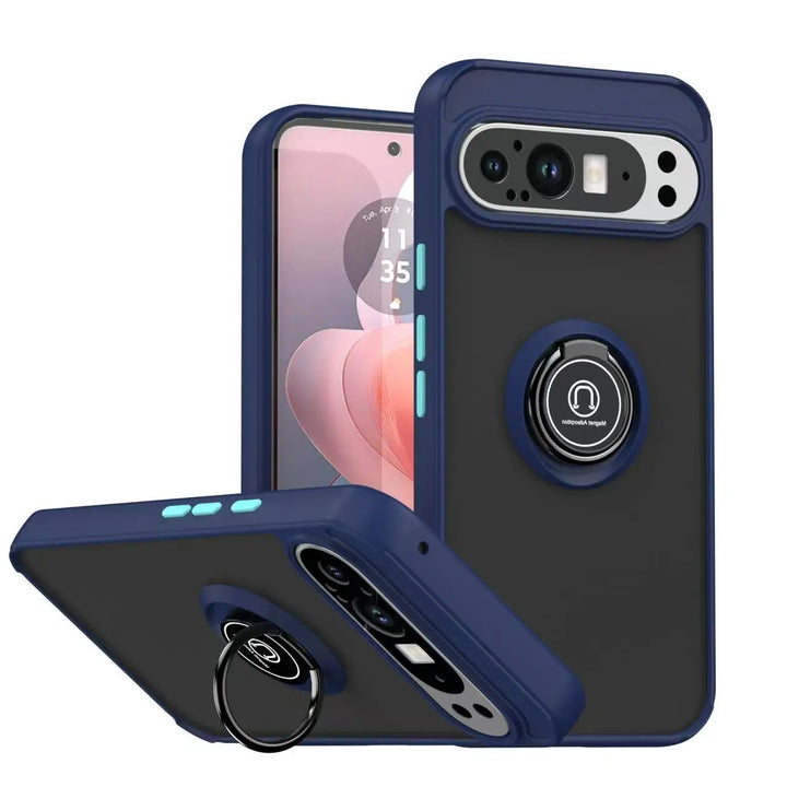 Shockproof Ring Case with Kickstand
